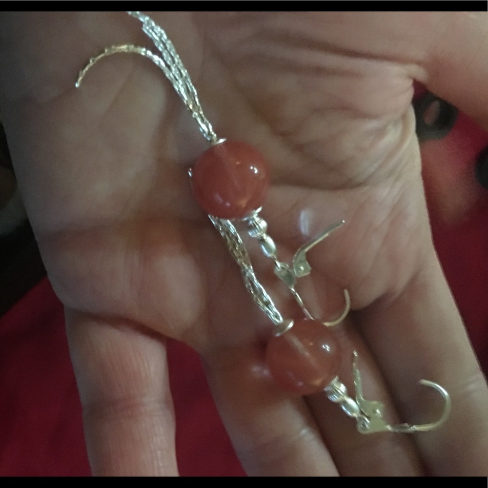 Topaz And Sterling Silver Earrings